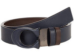 Coach 38 mm Reversible Leather Inlay C Buckle Belt in Sport Calf Midnight Navy/Mahogany One Size