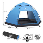 CAMEL CROWN 3-4 Person Instant Tent Easy Setup Camping Tents Portable Waterproof Windproof for Outdoor Hiking Mountaineering