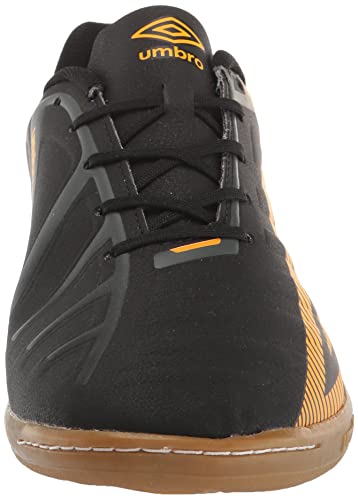 Umbro Men's Sala Z Liga Sneaker, Black/Saffron/White, 12