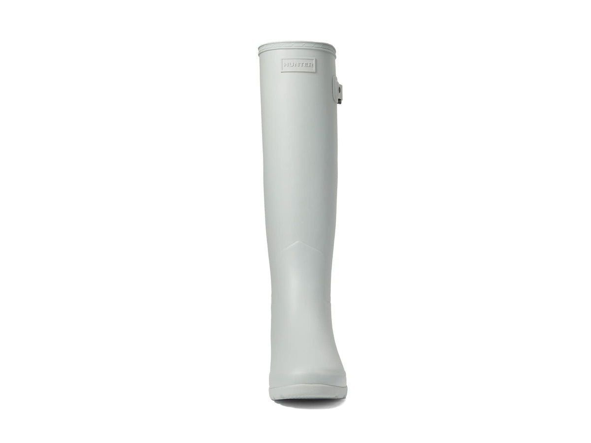 Hunter Original Refined Rain Boots for Women - Woven Nylon Lining, Cushioned Footbed, and Waterproof Shell Ice Grey 8 M