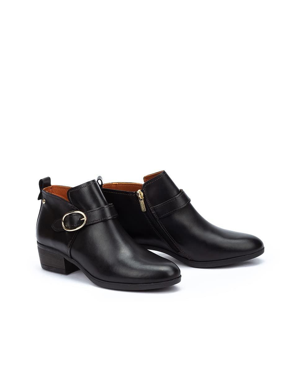 PIKOLINOS High-Heel Ankle Boot Leather Daroca for Woman Black