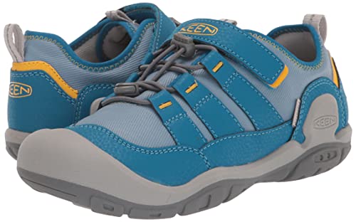 KEEN Knotch Hollow Comfortable Sneaker, Blue Shadow/Mykonos Blue, 10 US Unisex Little Kid