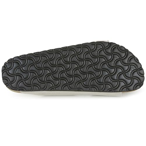 Birkenstock Women's Arizona Shearling Sandals, Antique White/Antique White, 9 Medium US