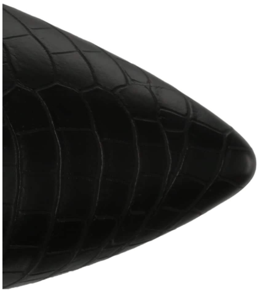 LifeStride womens Stratford-wc Knee High Boot, Black Croco, 8.5 Wide US