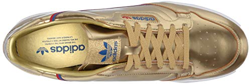 adidas Originals Men's Continental 80 Sneaker, Gold Metallic/Crystal White, 5 M US