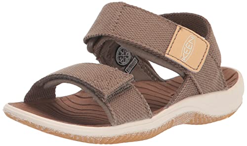 KEEN Elle Backstrap Casual Platform Open Toe Sandals, Brindle/Star White, 4 US Unisex Big Kid
