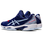 ASICS Solution Speed FF 2 Clay Tennis Shoes for Women - PU-Applied Upper - Supreme Bounce Dive Blue/Soft Sky 9.5 B - Medium