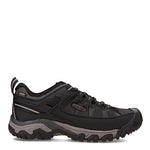 KEEN mens Targhee Exp Low Height Waterproof Hiking Shoe, Black/Steel Grey, 7.5 US