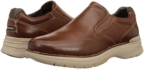 Rockport Prowalker Next Slip-On Saddle Tan Leather 12 W (EE)