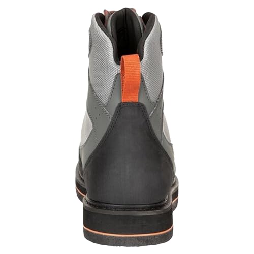 Simms Tributary Felt Sole Wading Boots - Premium Adult Felt Bottom Fishing Boots, Ideal for Stream & River Fishing with Enhanced Traction & Comfort (Striker Grey, 13)