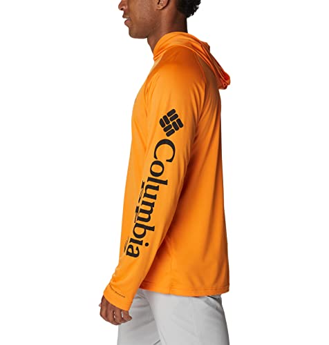 Columbia Men's Terminal Tackle Hoodie, Orange Blast/Black Logo, Medium