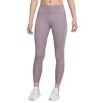 Nike Women's One Luxe Mid Rise 7/8 Laced Legging (Purple Smoke, X-Small)