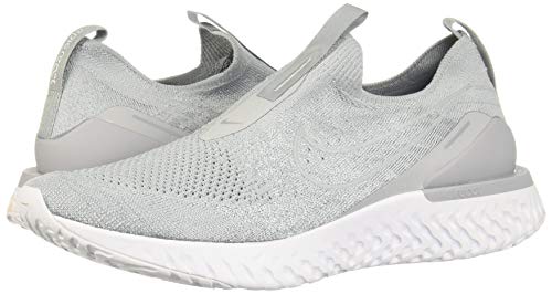 Nike Men's Epic Phantom React FK Sneaker, Wolf Grey/White, 10.5