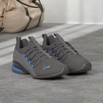 PUMA Mens Axelion Cross Trainer, CASTLEROCK-Palace Blue, 7.5