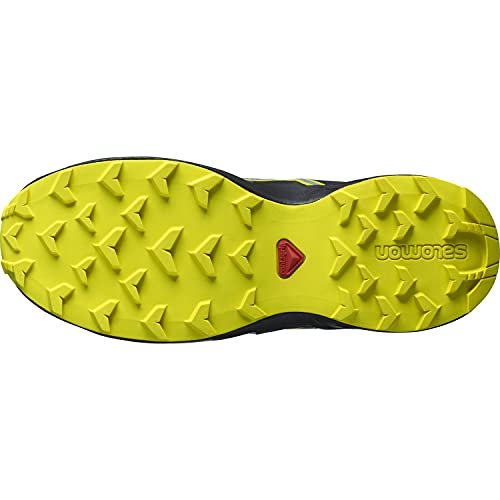 Salomon Kid's Speedcross Trail Running Shoes, Black/Black/Evening Primrose, 5 Big Kid