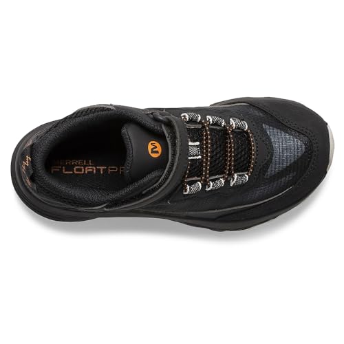 Merrell Moab Speed MID A/C WTRPF Hiking Boot, Black, 12 Wide US Unisex Big_Kid