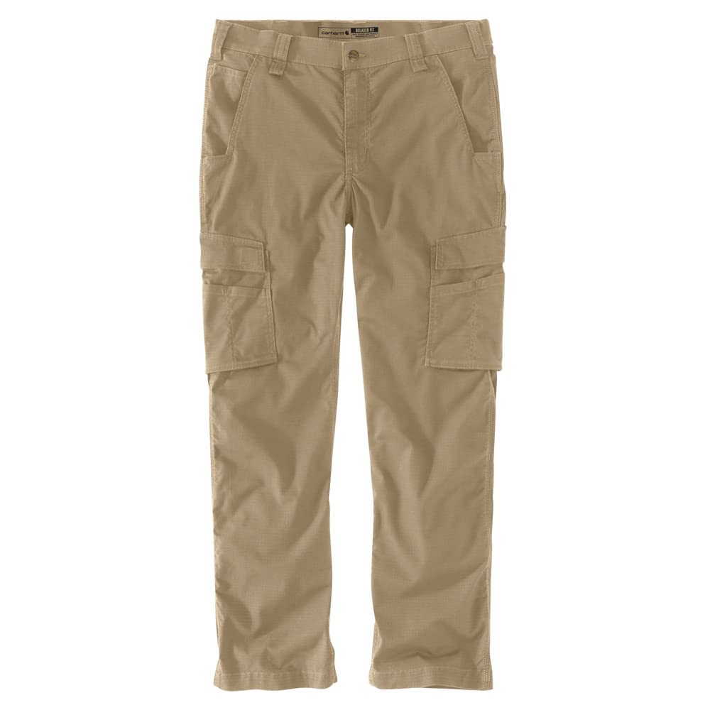 Carhartt Men's Force Relaxed Fit Ripstop Cargo Work Pant 105296, Dark Khaki, 34 x 34