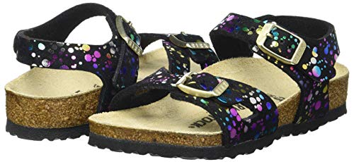 Birkenstock Rio Kids Black Confetti Pop Microfiber 7 US Infant