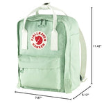 Fjallraven Women's Kanken Mini Backpack, Mint Green/Cool White, One Size