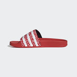 adidas Adilette Footwear White/Vivid Red/Footwear White 8 B (M)