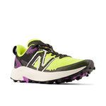 New Balance Women's FuelCell Summit Unknown v3, Hiking, Trail & Running Shoes, Lemonade/Black/Mystic Purple, 12 Medium