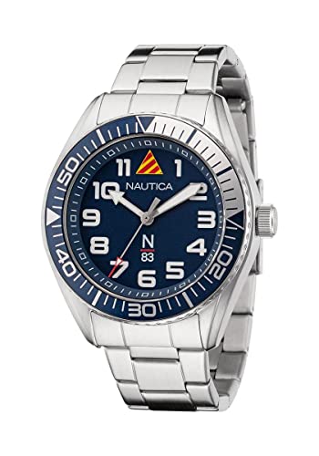 Nautica N83 Men's N83 Finn World Stainless Steel Bracelet Watch (Model: NAPFWF204)