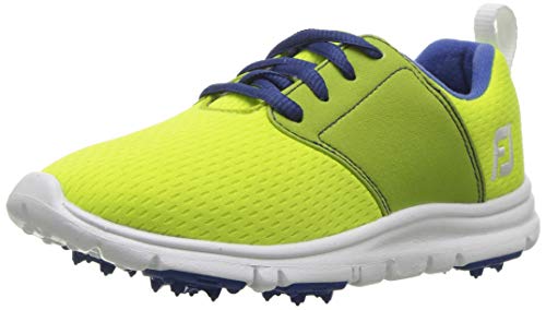 FootJoy Girls Enjoy Junior-Previous Season Style Golf Shoes Green 5 M, Lime, US Big Kid