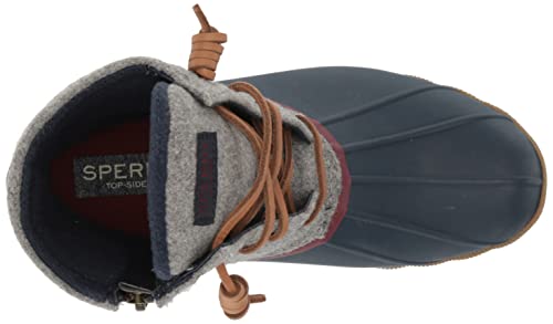 Sperry Women's Saltwater Rain Boot, Grey, 6.5