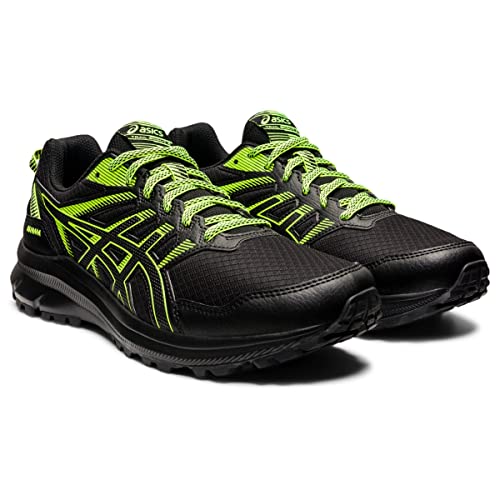 ASICS Men's Trail Scout 2 Running Shoes, 12, Black/Hazard Green