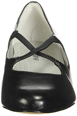 Trotters Women's Pumps, Black Leather, 9.5 X-Wide