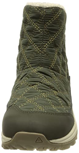 KEEN Women's Terradora 2 Wintry Pull On Insulated Waterproof Snow Boot, Rosin/Dark Olive, 11
