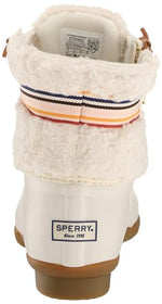Sperry Women's Saltwater Sherpa Rain Boot, Rainbow Ivory, 10