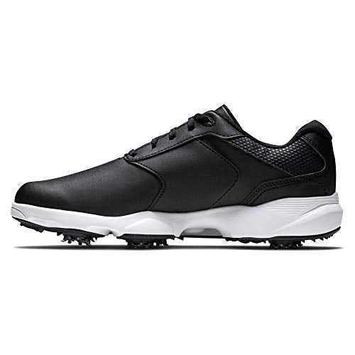 FootJoy Men's eComfort Previous Season Style Golf Shoe, Black, 10 Wide
