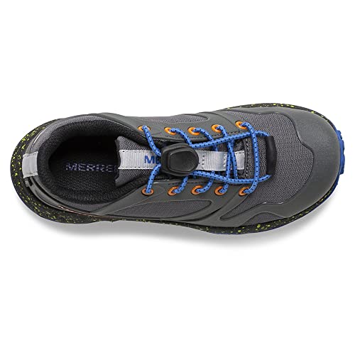 Merrell Altalight Low Alternative Closure Waterproof Sneaker, Grey/Orange, 10 US Unisex Big Kid