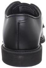 Bates Men's Leather Uniform Oxford, Black, 6 E US