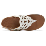 Rockport Women's Ridge Sling Sandal, White, 7.5 M US