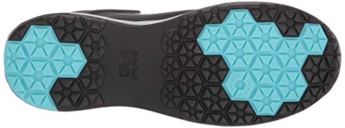 Timberland PRO Men's Drivetrain Low Composite Safety Toe Electrical Hazard Athletic Work Shoe, Black/Blue, 9.5