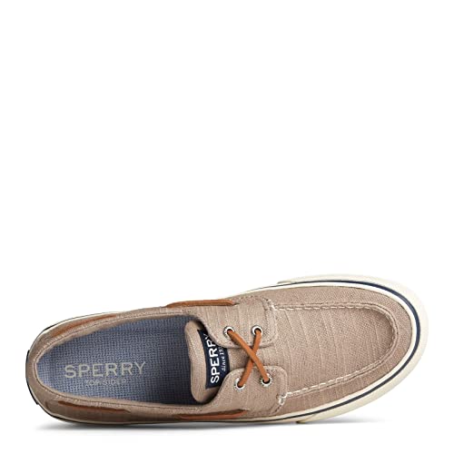 Sperry Men's Bahama II Boat Shoe, Taupe Baja, 8.5 Medium