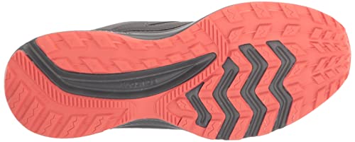Saucony Women's Cohesion TR15 Trail Running Shoe, Charcoal/Coral, 7.5