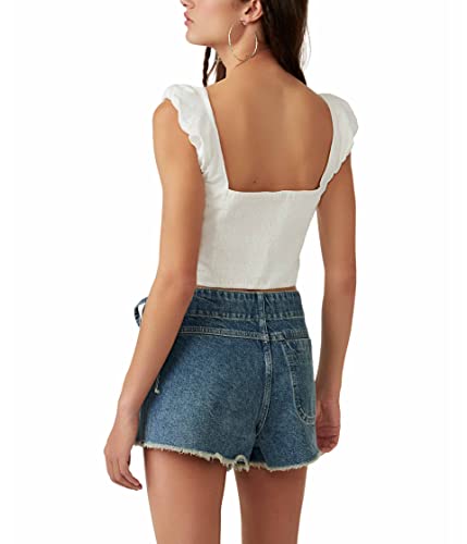 Free People Ashley Tank Optic White LG (Women's 12)