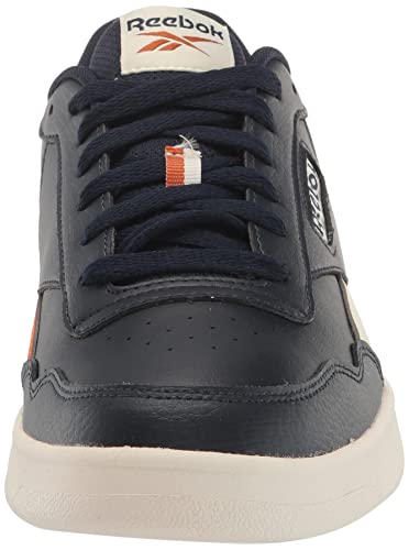 Reebok Unisex Court Advance Sneaker, Vector Navy/Chalk/Burnt Orange, 6 US Men