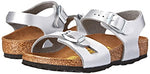 Birkenstock Rio Sandal (Toddler/Little Kid/Big Kid),Silver,28 EU (10-10.5 N US Little Kid)
