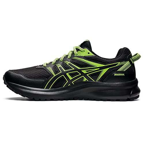 ASICS Men's Trail Scout 2 Running Shoes, 12, Black/Hazard Green