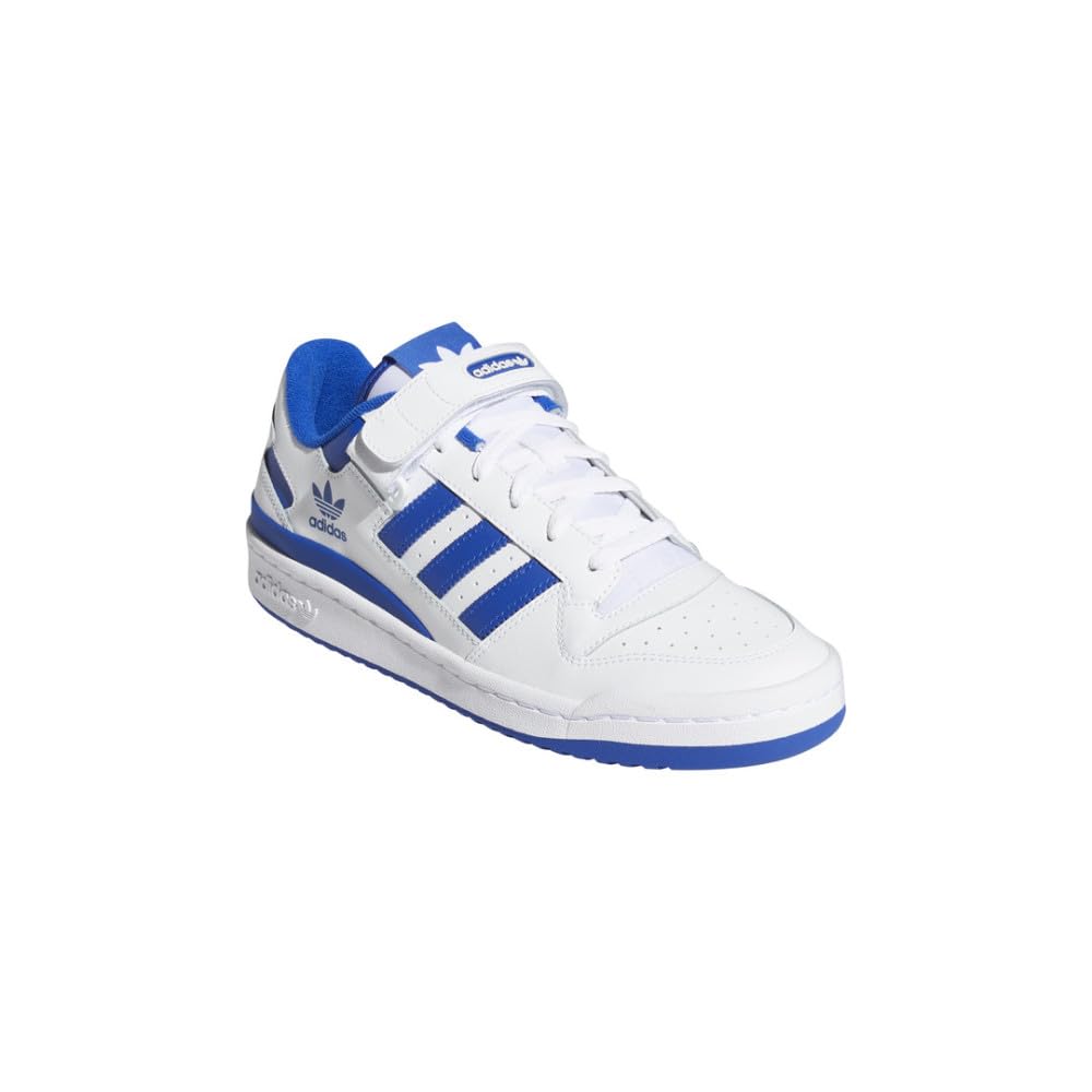 adidas Men's Forum Low Sneaker, FTWR White FTWR White Team Royal Blue, 11.5