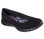 Skechers Women's Microburst One up Fashion Sneaker,black,6.5 W US
