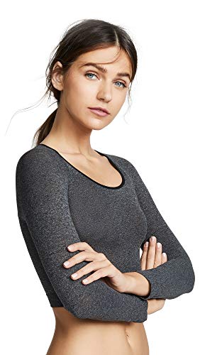 SPANX Long Sleeve Arm Tights™ Layering Shirt for Women – Blended Nylon – 360-Degree Coverage, Opaque Heather Grey LG-XL One Size