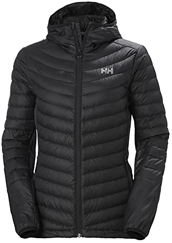 Helly-Hansen Womens Verglas Hooded Down Hybrid Insulator Jacket, 991 Black, Small