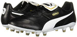 PUMA Mens King Top Firm Ground Soccer Cleats, PUMA Mens black-PUMA Mens white, 10.5