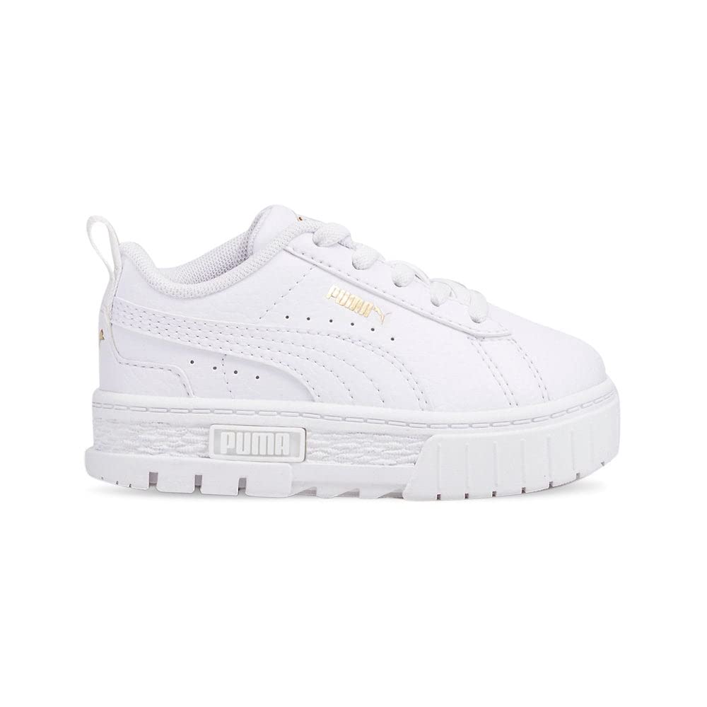 PUMA Mayze LTH AC (Toddler) Puma White/Puma Team Gold 9 Toddler M