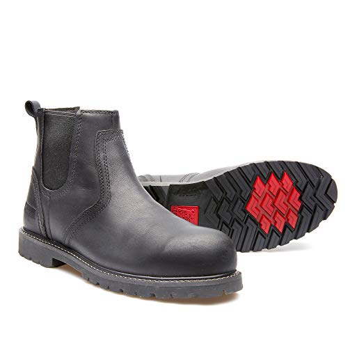 Kodiak Men's McKinney Composite Toe Water-Resistant Chelsea Industrial Boot, Black, 7.5 Wide